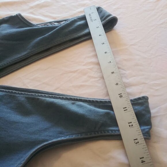 C'est Toi women's size M denim sleeveless jumpsuit - Picture 8 of 16